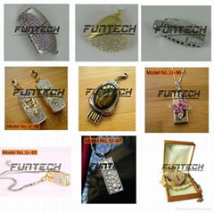 Jewellery usb flash drive,diamond Usb flash 