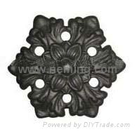 Cast Iron Fence Flower 5