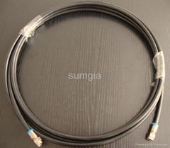 RG6 assembly cable with snap n seal F male compression connectors