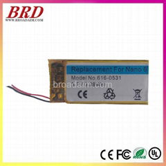 Replacement 3.7V 0.39Whr Battery for iPod Nano 6th 6 Gen 6G