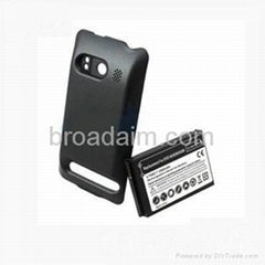 3500mAh EVO 4G extended battery with back case