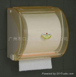 卫生间单手自动断纸纸巾盒 3