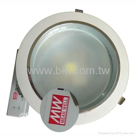 24W COB LED Dimmable Down Light with Mean Well Power Supply