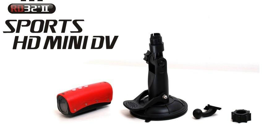 Mini DV HD Sports Camera with Built-in LED Lights, Lithium Battery and AVI Video