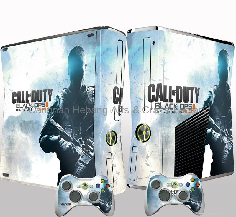 xbox360 slim skin sticker with controller skins 5