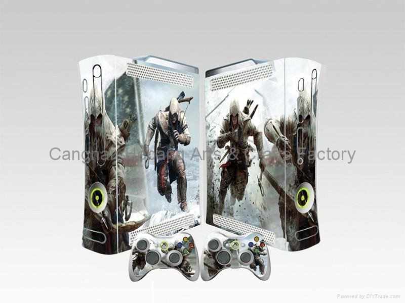 xbox360 skin sticker with two controller skins 2