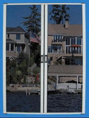 double retractable screen door