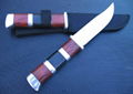 26cm 420A steel hunting knife with Color