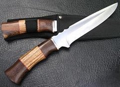 Handmade 420steel hunting knife with Huangli wood handle