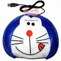 USB暖手鼠标垫 机器猫