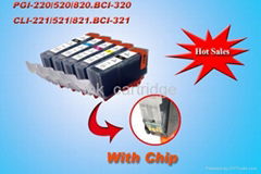 Compatible ink cartridge for Canon 520/521 with chip