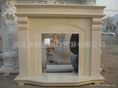 Marble fireplace