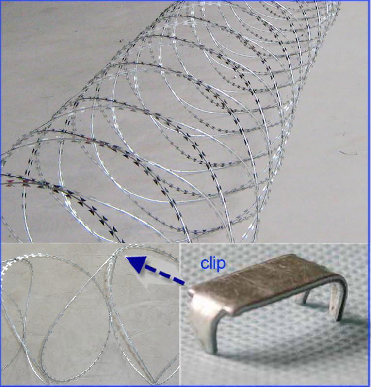 Concertina Barbed Wire/Razor Blade BTO-22 BTO-18 and CBT-65 Types are Available  3