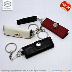 Classical leather USB flash drive