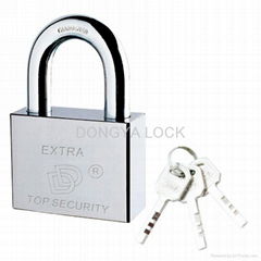 square iron padlock