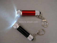 5 LED flashlight,metal key ring electronic lamp,LK-033