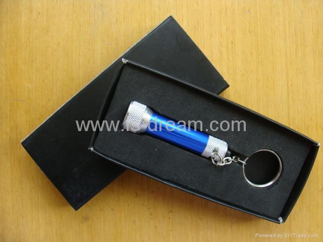 5 LED flashlight,metal key ring electronic lamp,LK-033 2