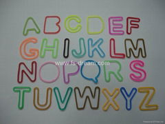 Alphabet silly bandz,Silly Bands,rubber bandz,silicone bands,SR-004