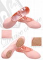 canvas double layers upper split soles ballet shoes 1
