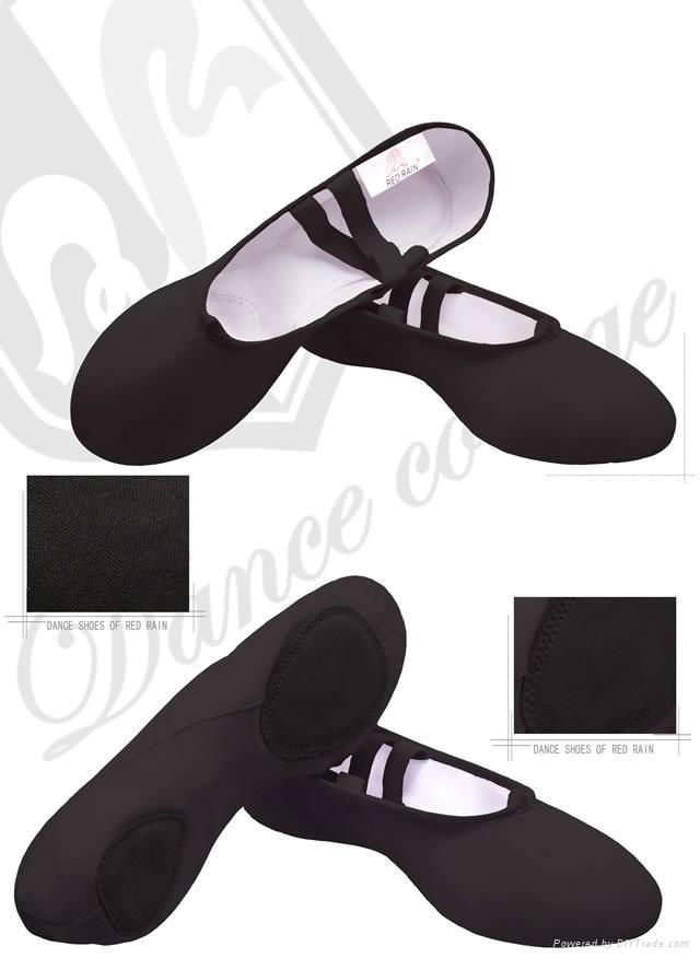 canvas double layers upper split soles ballet shoes 5