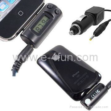 iPhone (3G) FM Transmitter with Car Charger 4