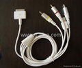 USB AV cable for iPhone 3GS iPhone iPods 2