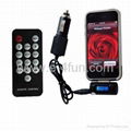iphone 3G fm transmitter with car charger and remote