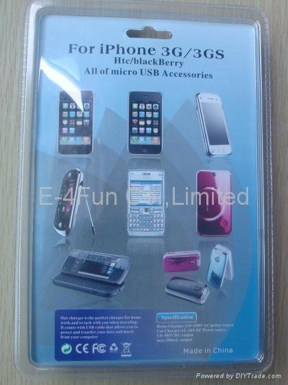 Charger for Blackberry  iPhone 3G 3GS HTC (All of micro USB Accessories) 2