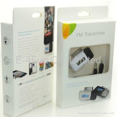 LCD Wireless Transmitter for iPod and iPhone with car charger  2
