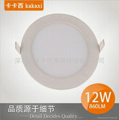 圆形 12W LED 面板灯