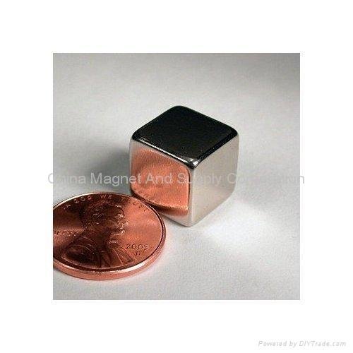 Neodymium iron boron NdFeb Cube Rare Earth magnet 4