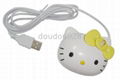 3 buttons optical cartoon optical mouse with blue light whee 1