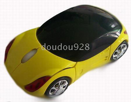 3 buttons optical cartoon optical mouse with blue light whee 3
