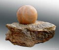 Stone ball water feature