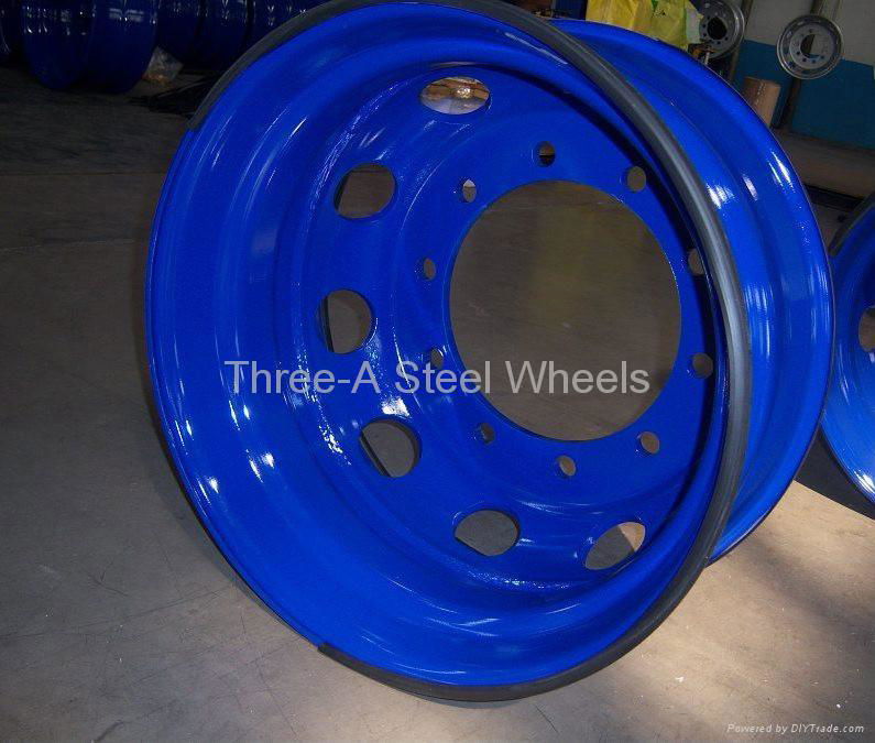 Steel Wheel 17.5X6.00,19.5X7.50,22.5X8.25, 22.5X9.00,22.5X11.75,22.5X14.00 etc