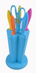 colourfull knife block set