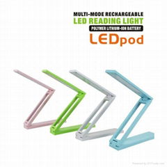 Multi-mode charging LED reading light 