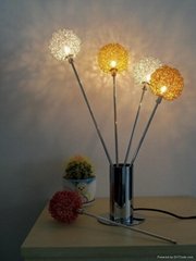 Flower table lamp