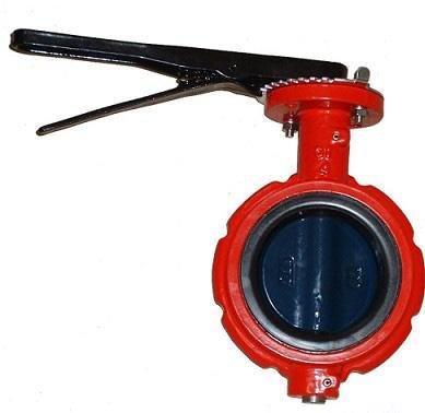 Handle wafer center line butterfly valve