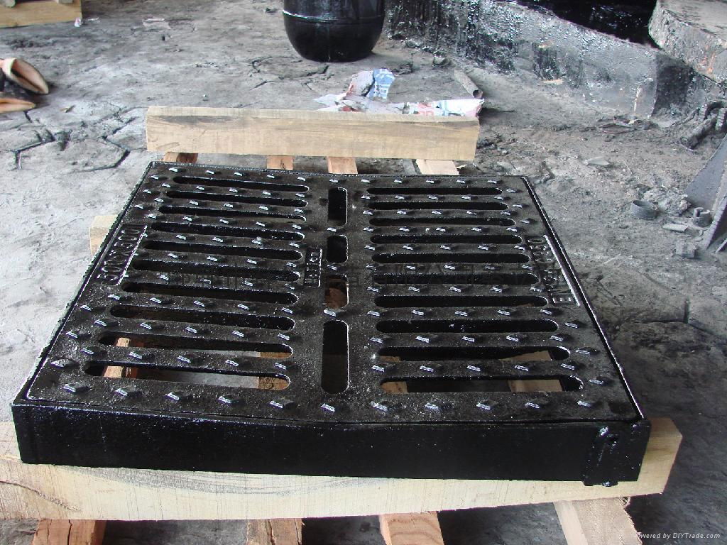 C250 500X500 concave grate drain