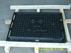 B125 400x600 manhole cover with frame