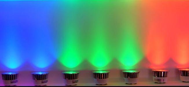 5W RGB LED Spotlight Bulb Lamp/RGB E27 aspot/RGB GU10/RGB MR16 spot