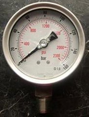 Liquid fillied pressure gauge