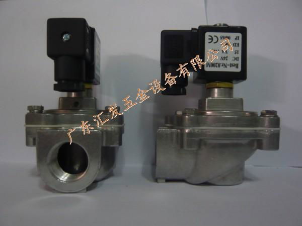 At right angles to the solenoid valve 5