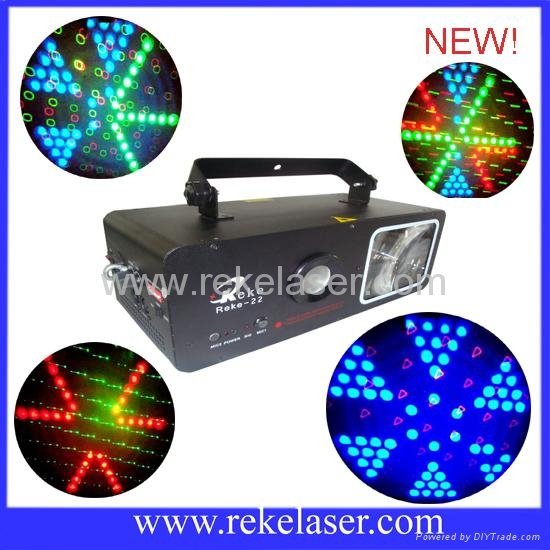 multi-color twinkling laser lighting system with led moon 3