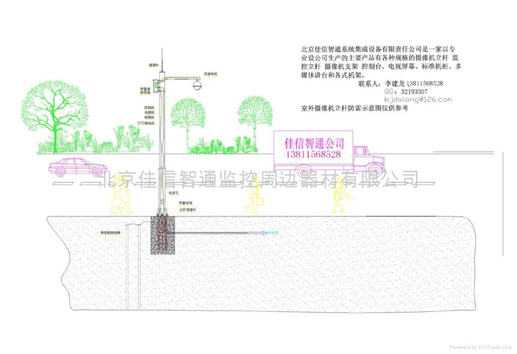 卡口抓拍监控立杆图片 4