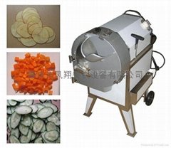 electric commercial root vegetable slicing stripping dicing machine 