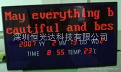 Weather condition LED display