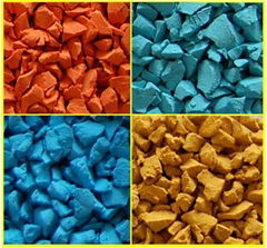 colorful EPDM rubber granules