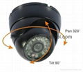 420TVL 1/4" Sharp CCD dome camera IR 15m